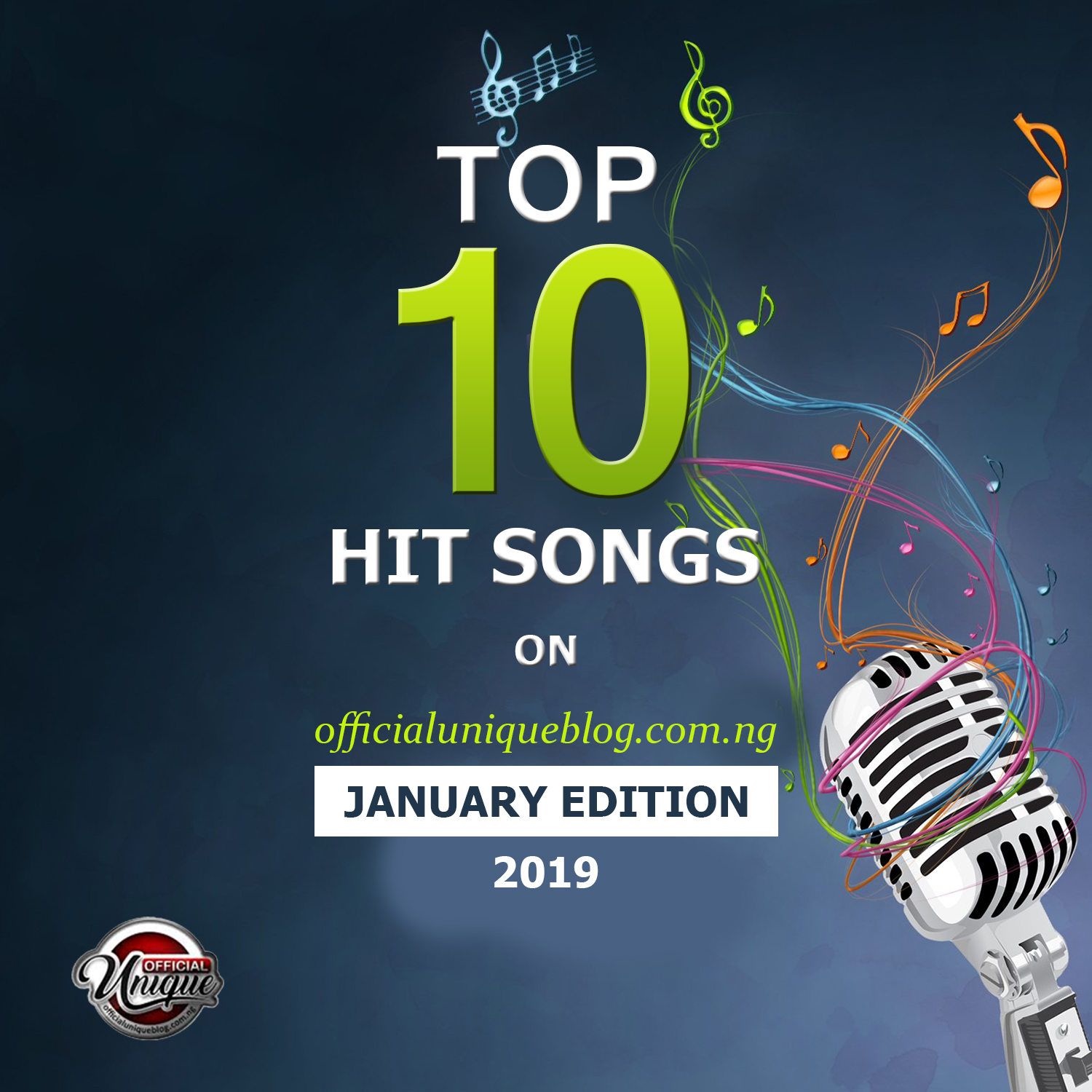 10 Hit Songs On OfficialUniqueBlog (January Edition 2019)