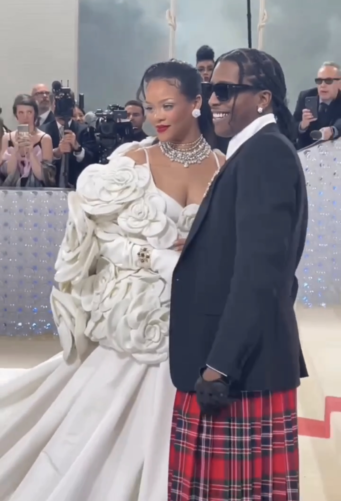 The 2023 Met Gala was attended by a variety of notable individuals, including Rihanna, Tems, and Serena Williams, among others.